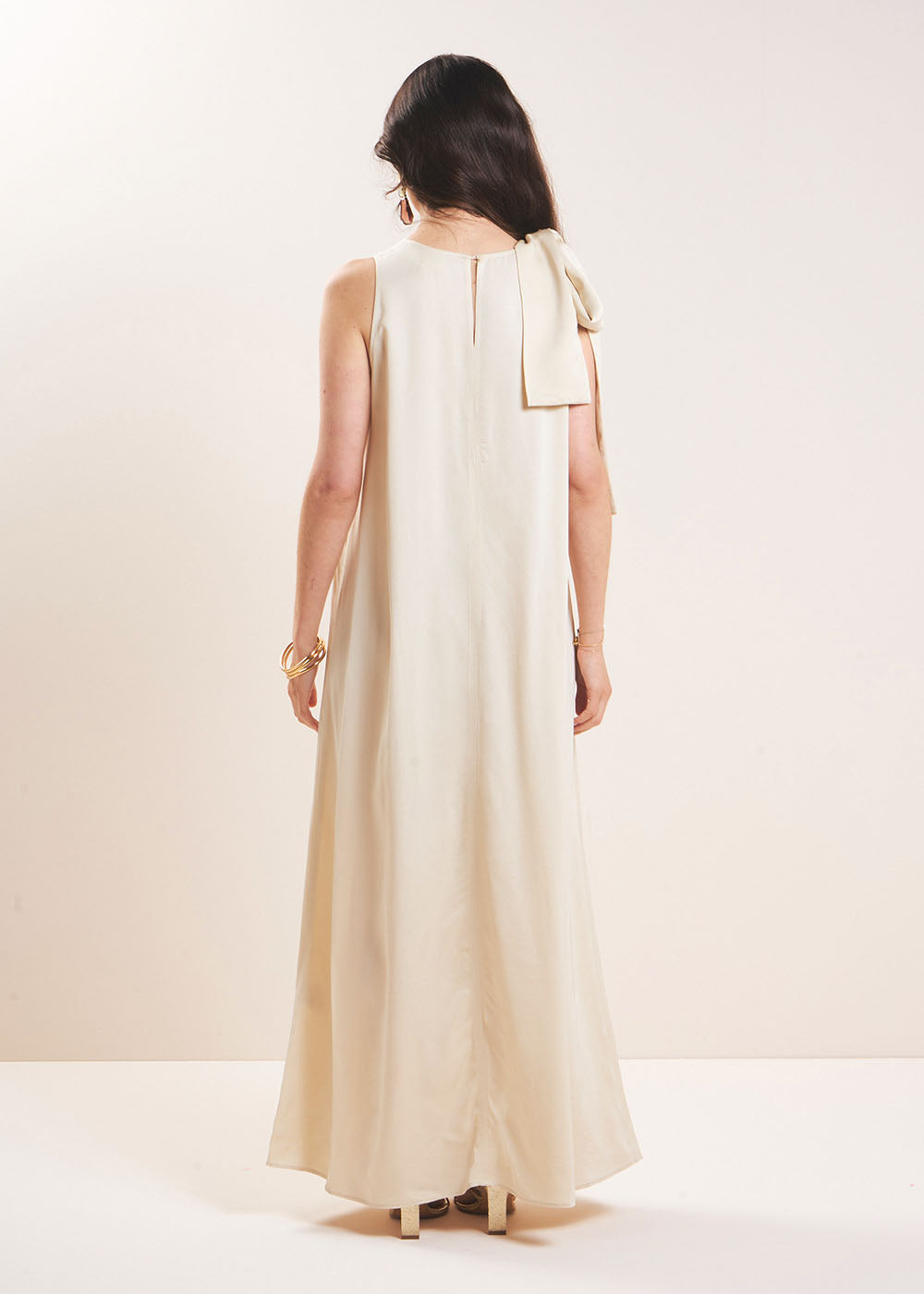 RAZALEE Satin maxi dress - 3 - Sud Express - Sud Express