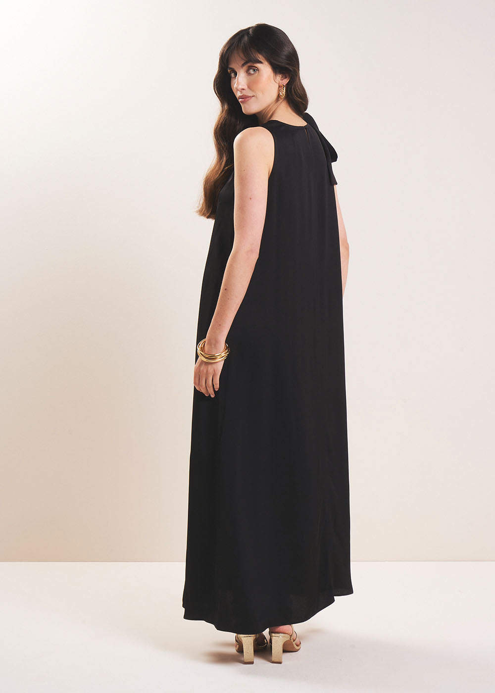 RAZALEE Satin maxi dress - 3 - Sud Express - Sud Express
