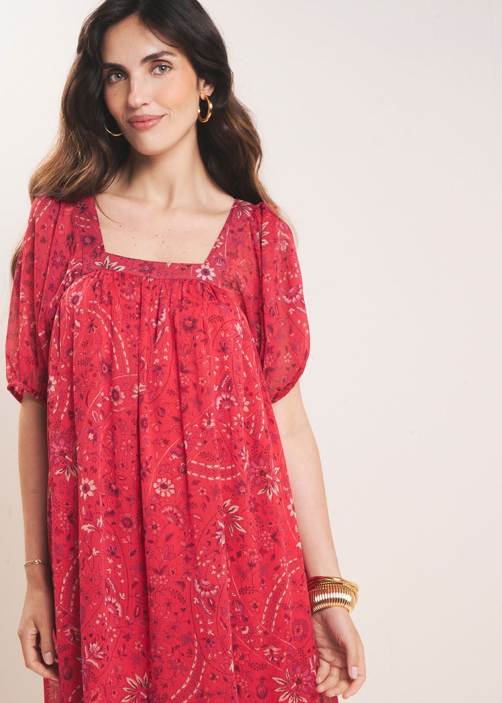RAJANI Short printed dress - 2 - Sud Express - Sud Express