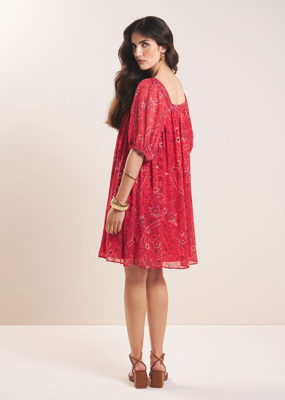 RAJANI Short printed dress - 3 - Sud Express - Sud Express