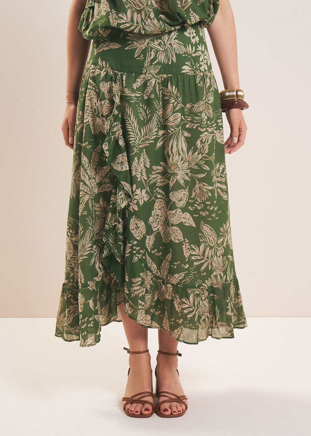 JAPAYA Long printed cotton skirt - 3 - Sud Express - Sud Express