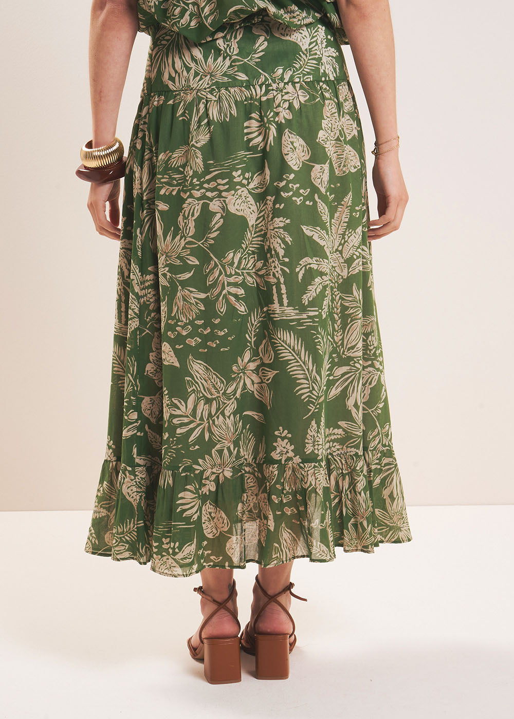 JAPAYA Long printed cotton skirt - 4 - Sud Express - Sud Express