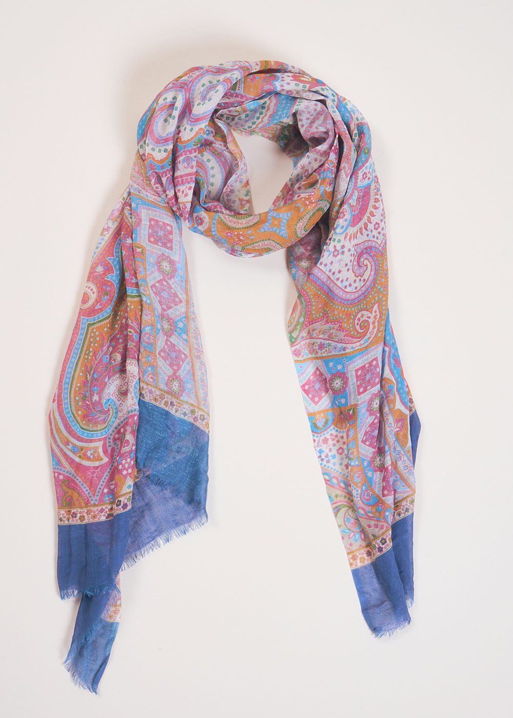 Rectangular scarf with paisley print - Sud Express - 1 - Sud Express