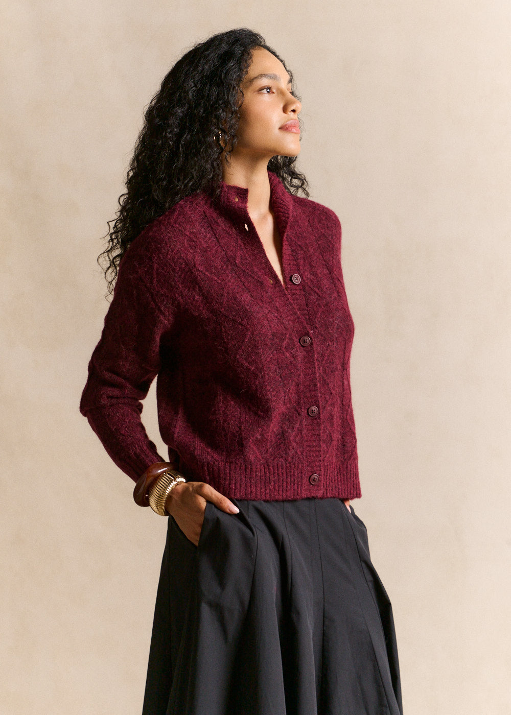Herringbone-knit waistcoat - Sud Express - 1 - Sud Express