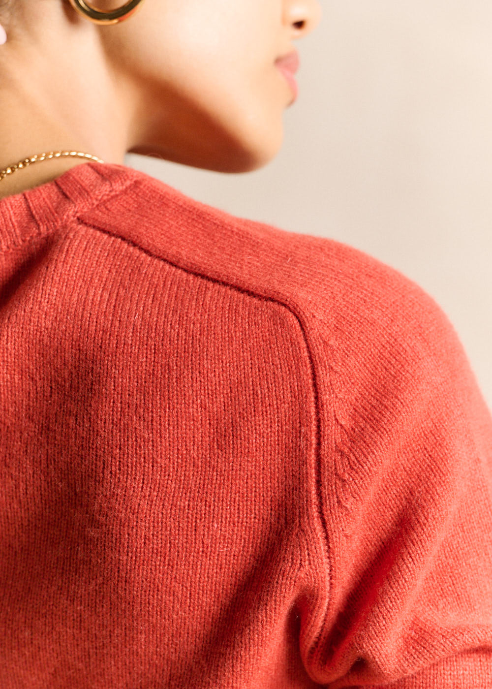 Round-neck wool cardigan - Sud Express - 4 - Sud Express