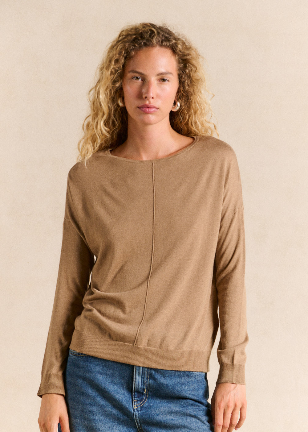 Oversized boat neck jumper - Sud Express - 5 - Sud Express
