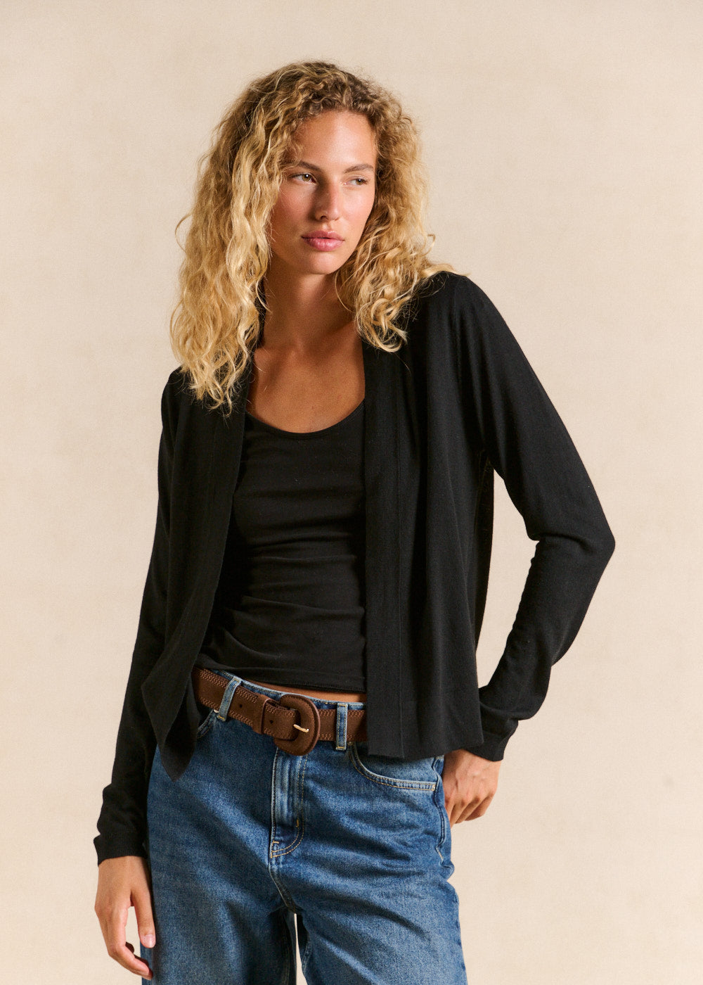 Long-sleeved cardigan without buttons - Sud Express - 1 - Sud Express
