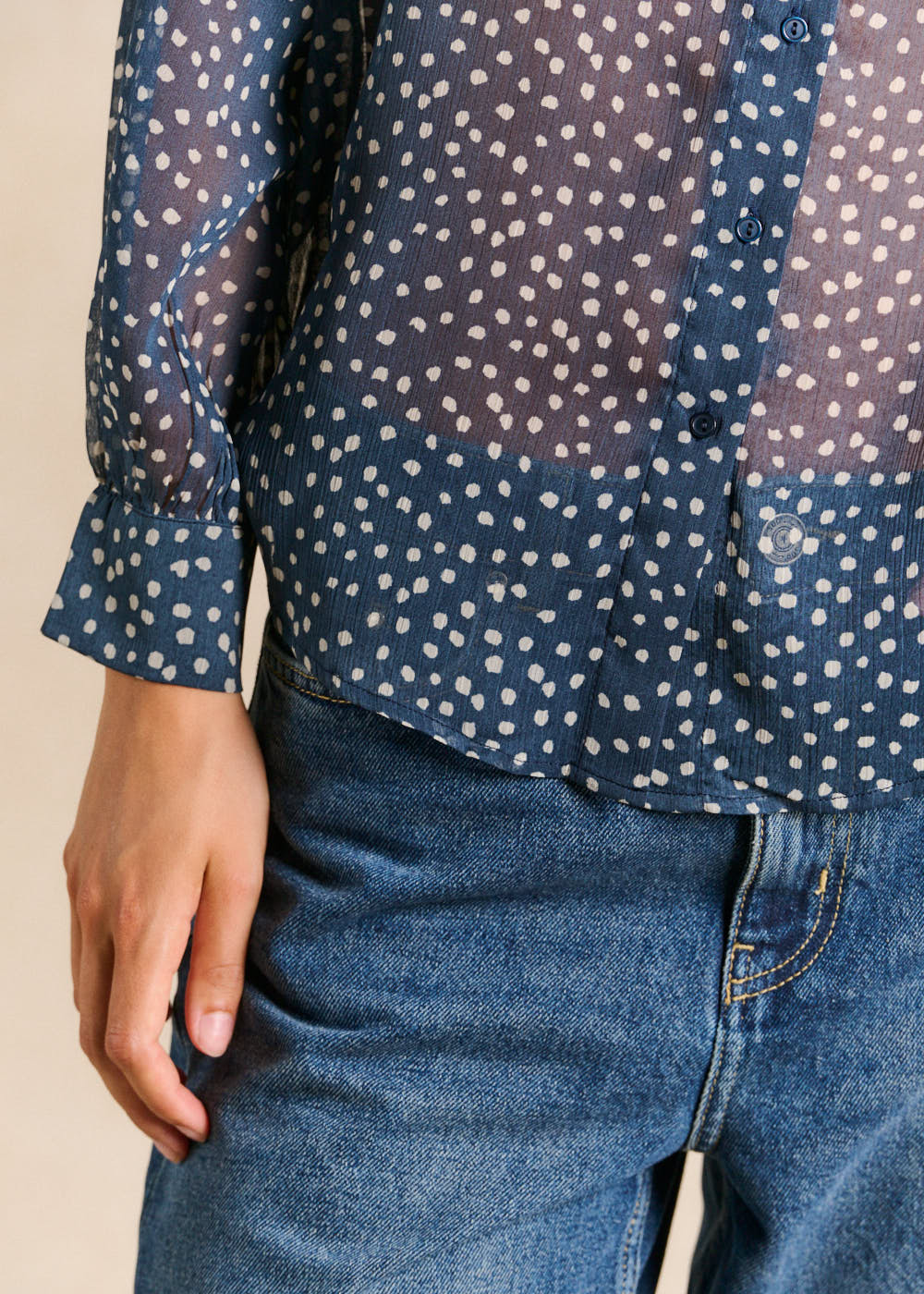 Polka dot shirt - Sud Express - 5 - Sud Express