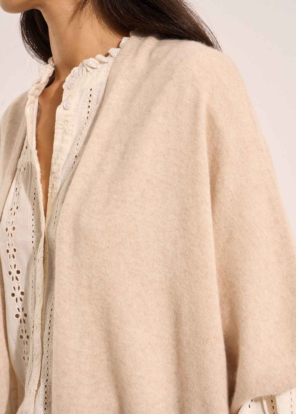 Loose-fitting cashmere cardigan - Sud Express - 2 - Sud Express