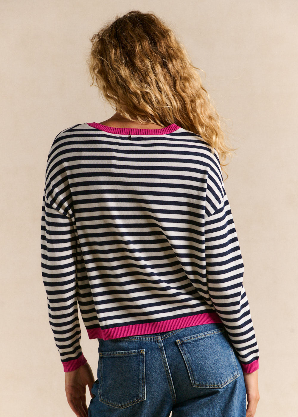 Striped round-neck jumper - Sud Express - 3 - Sud Express