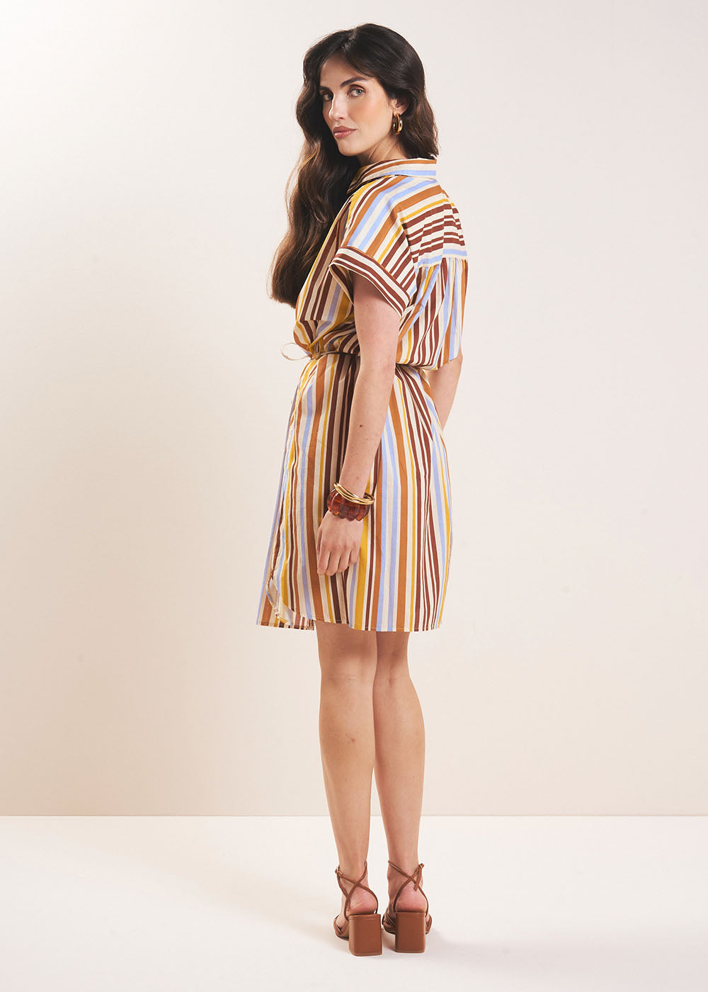 Striped short dress - Sud Express - 6 - Sud Express