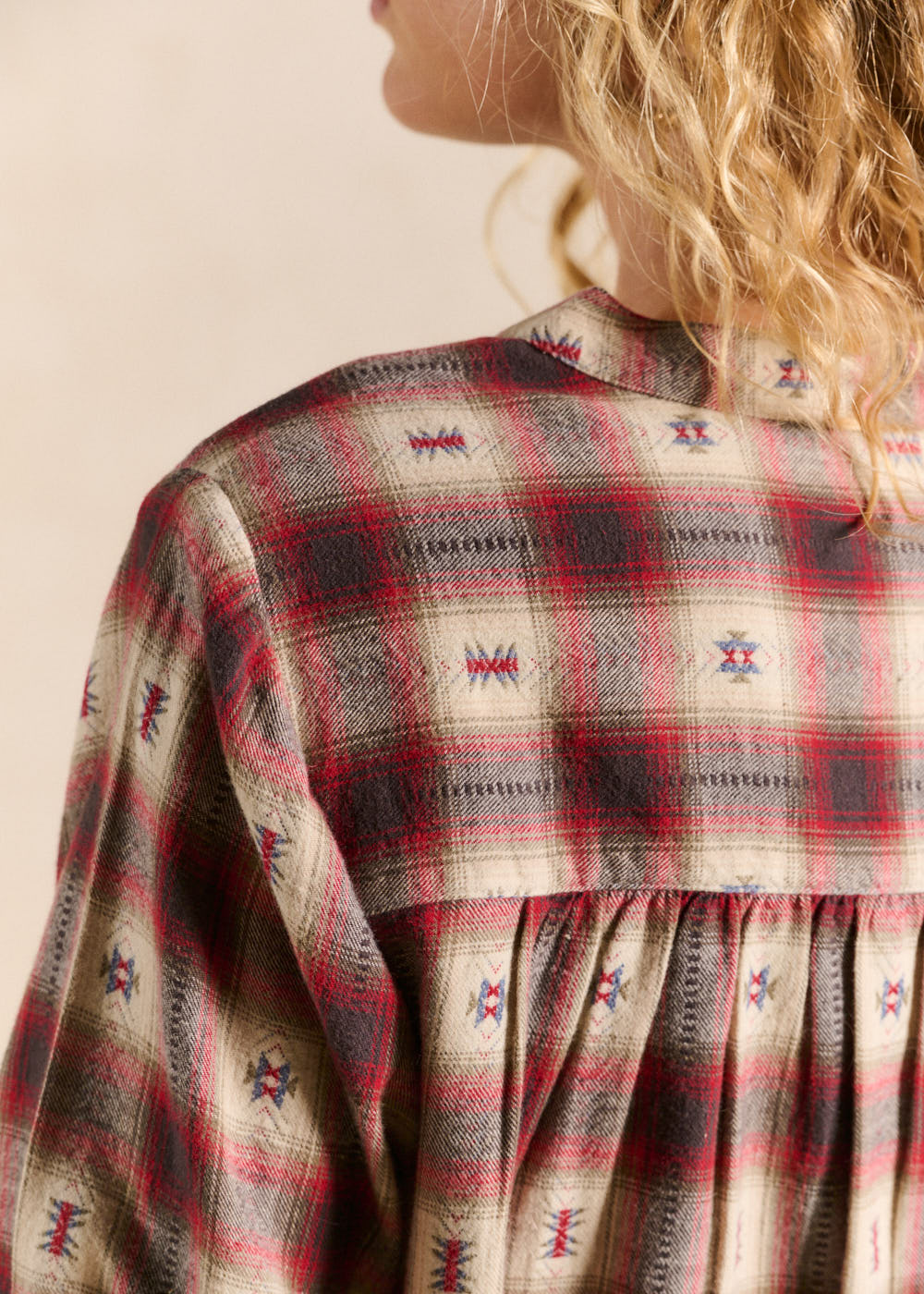 Cotton checked shirt  - Sud Express - 5 - Sud Express