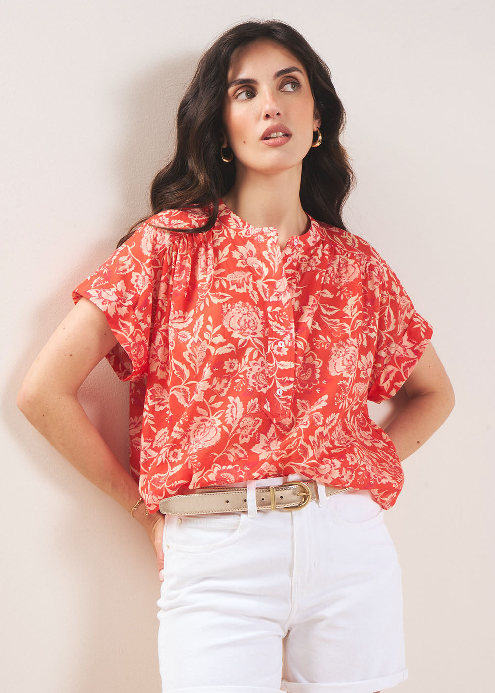 Printed cotton shirt - Sud Express - 5 - Sud Express