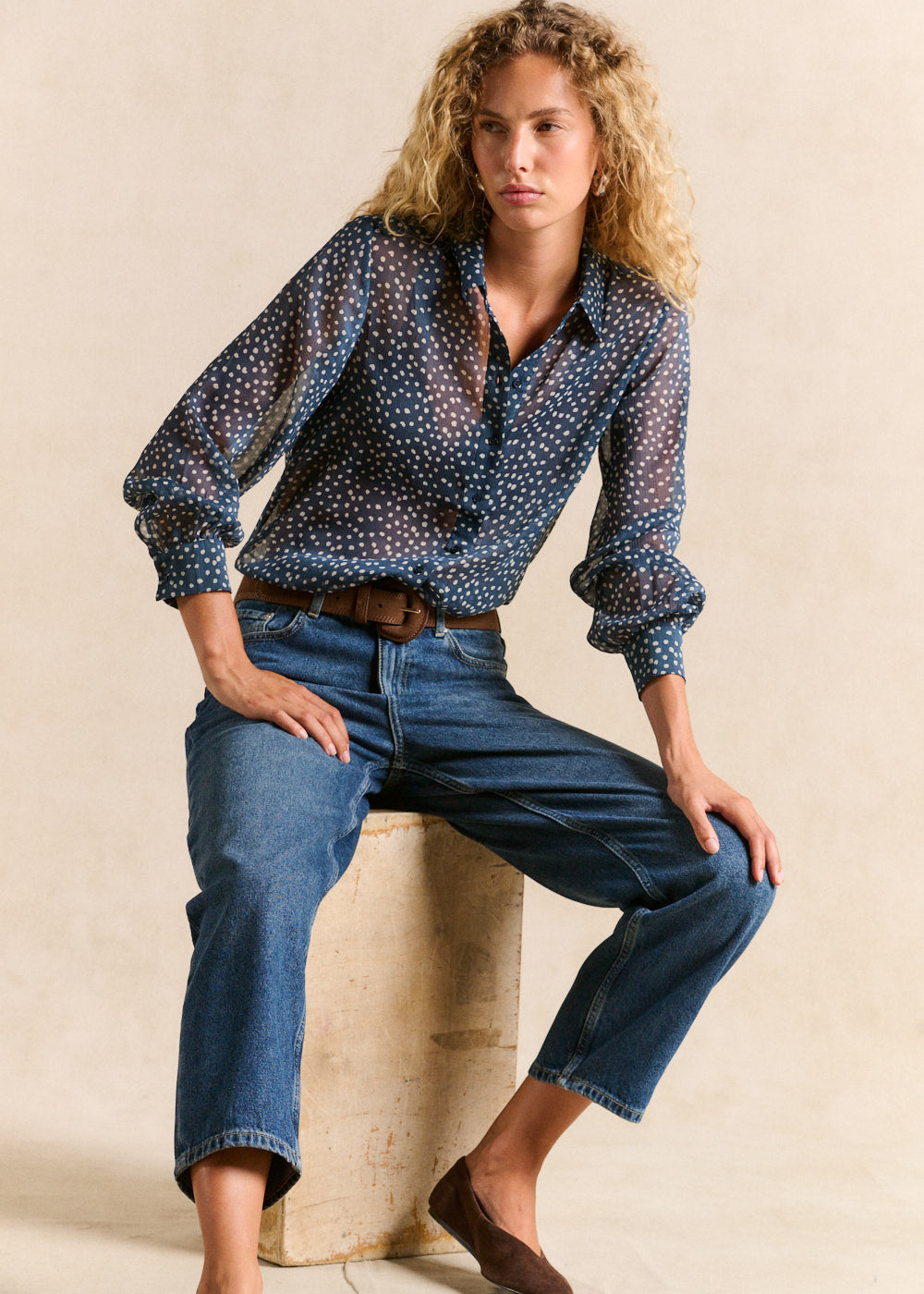 CALOLY Polka dot shirt - 4 - Sud Express - Sud Express