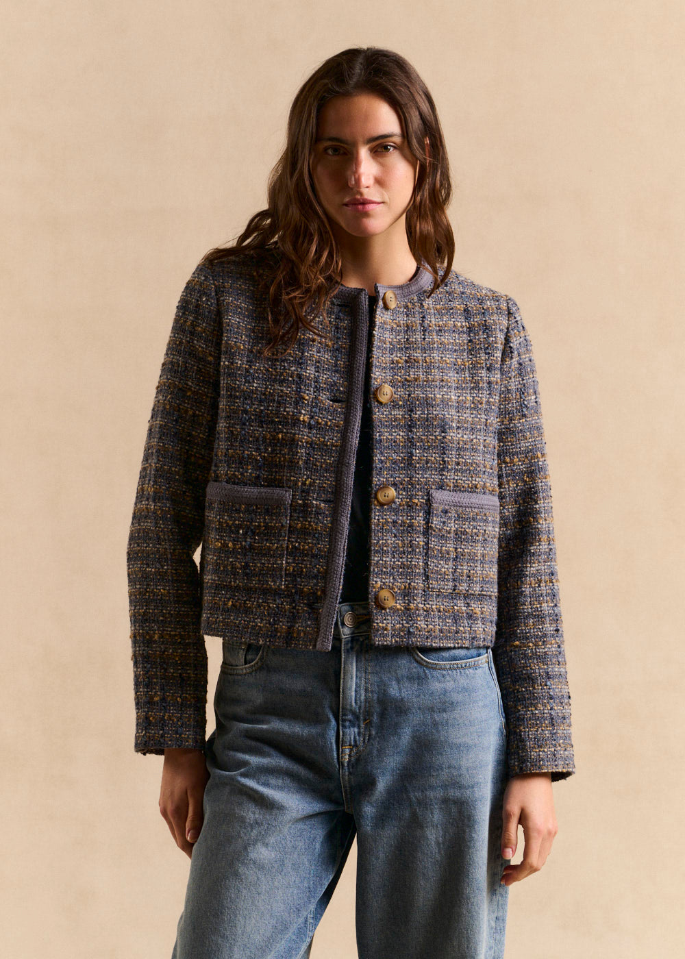 Short tweed jacket - Sud Express - 5 - Sud Express