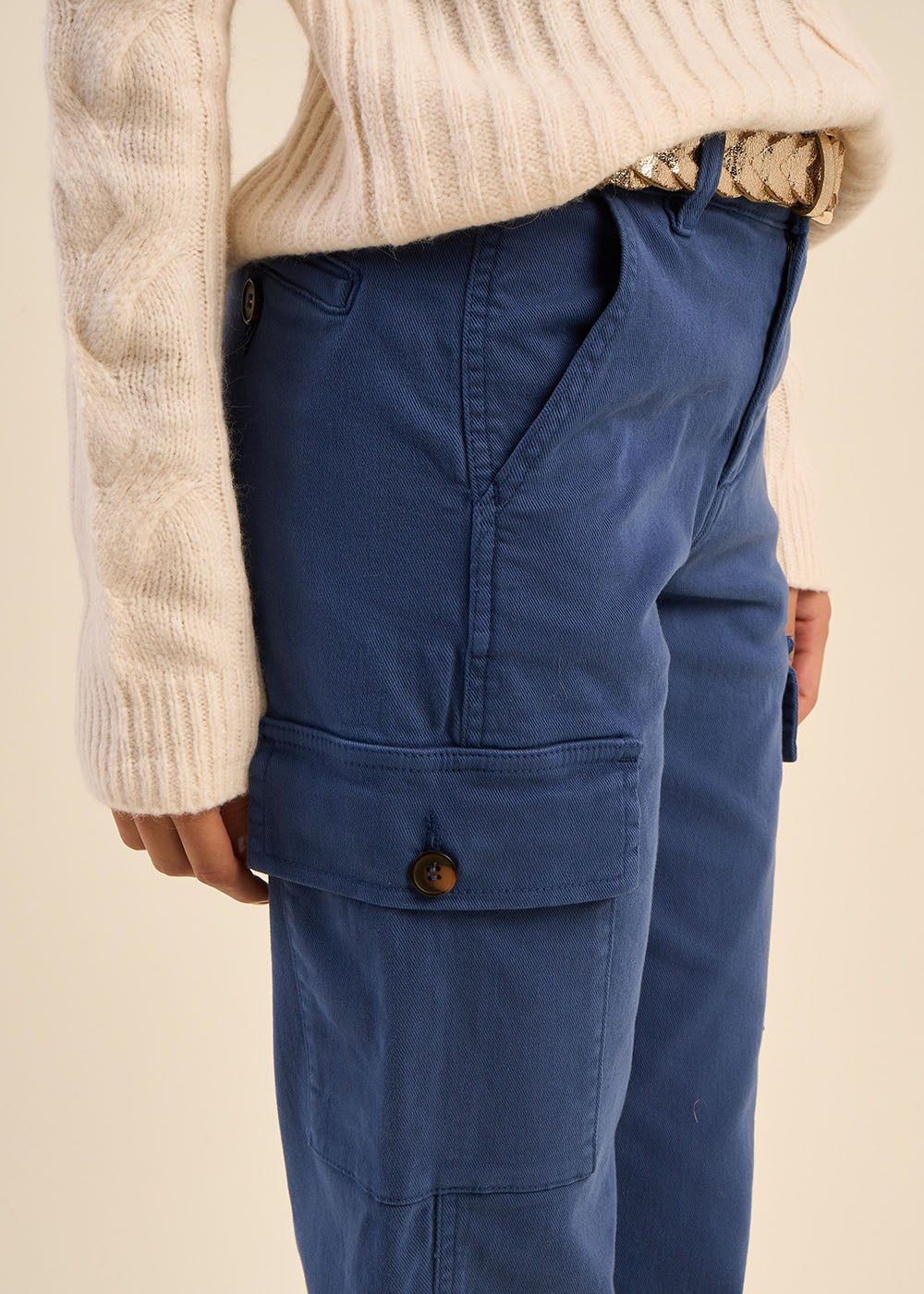 High-waisted cargo pants - Sud Express - 2 - Sud Express