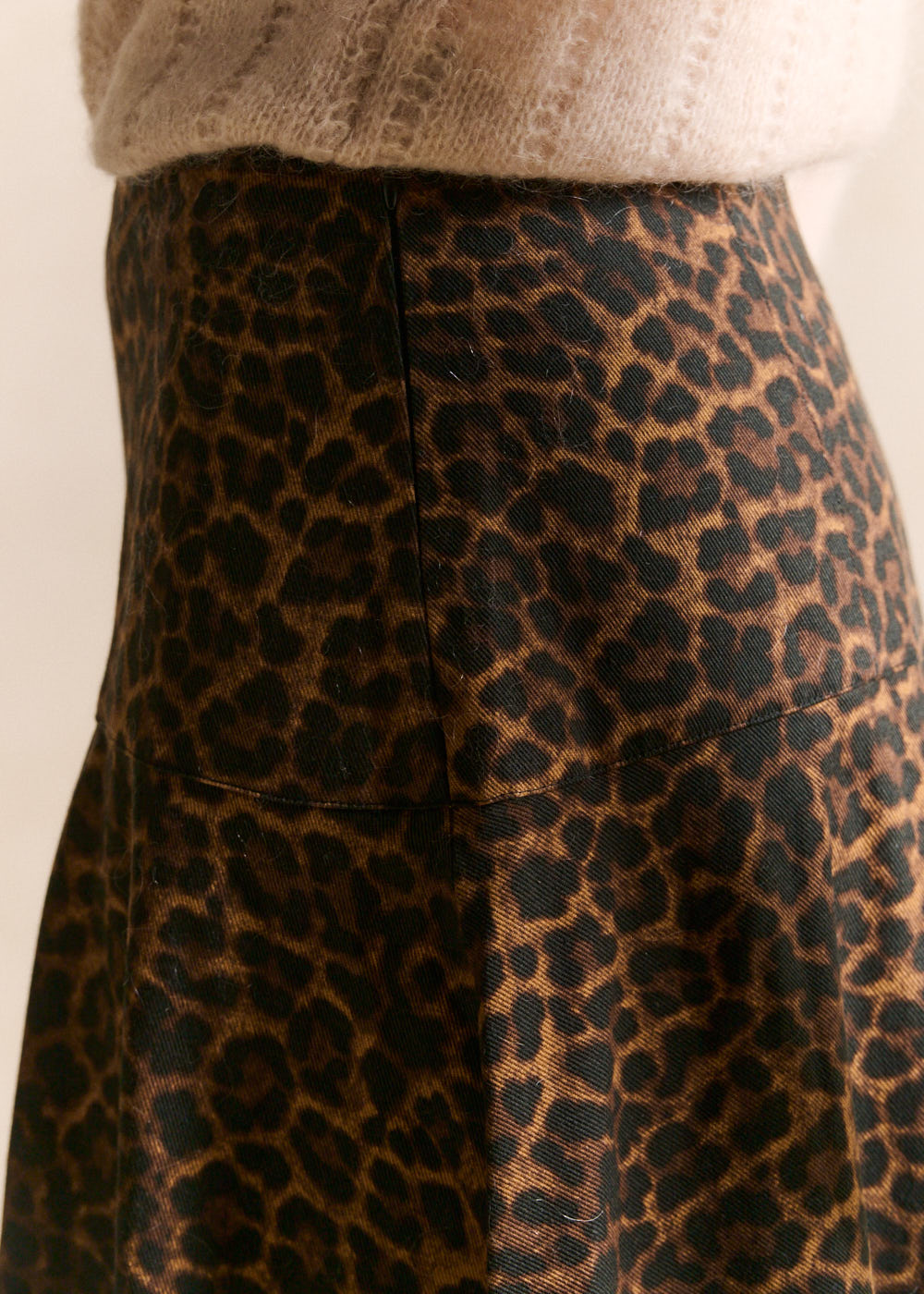 Leopard print skirt flared fit - Sud Express - 2 - Sud Express