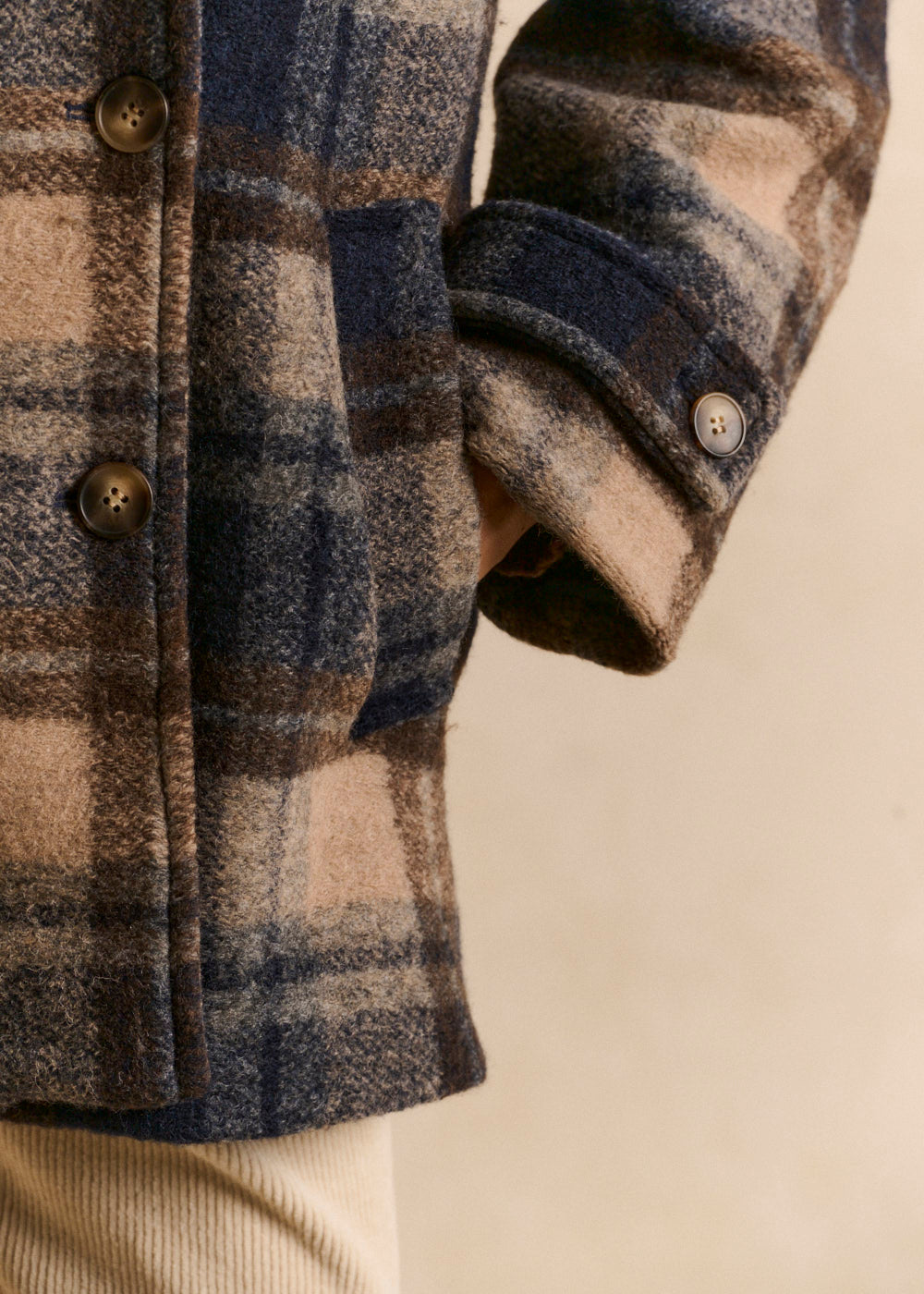 MAXENCE Short checked coat - 4 - Sud Express - Sud Express