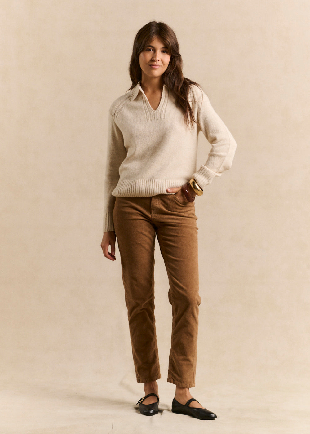 Slim-fit corduroy pants - Sud Express - 1 - Sud Express