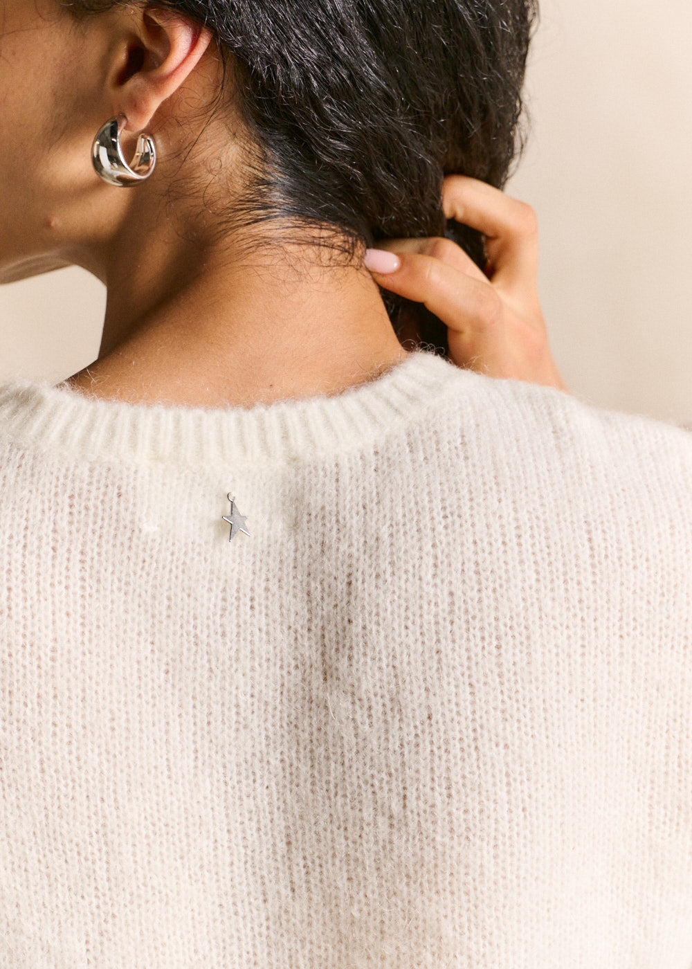 Round-neck mohair jumper with long sleeves - Sud Express - 7 - Sud Express