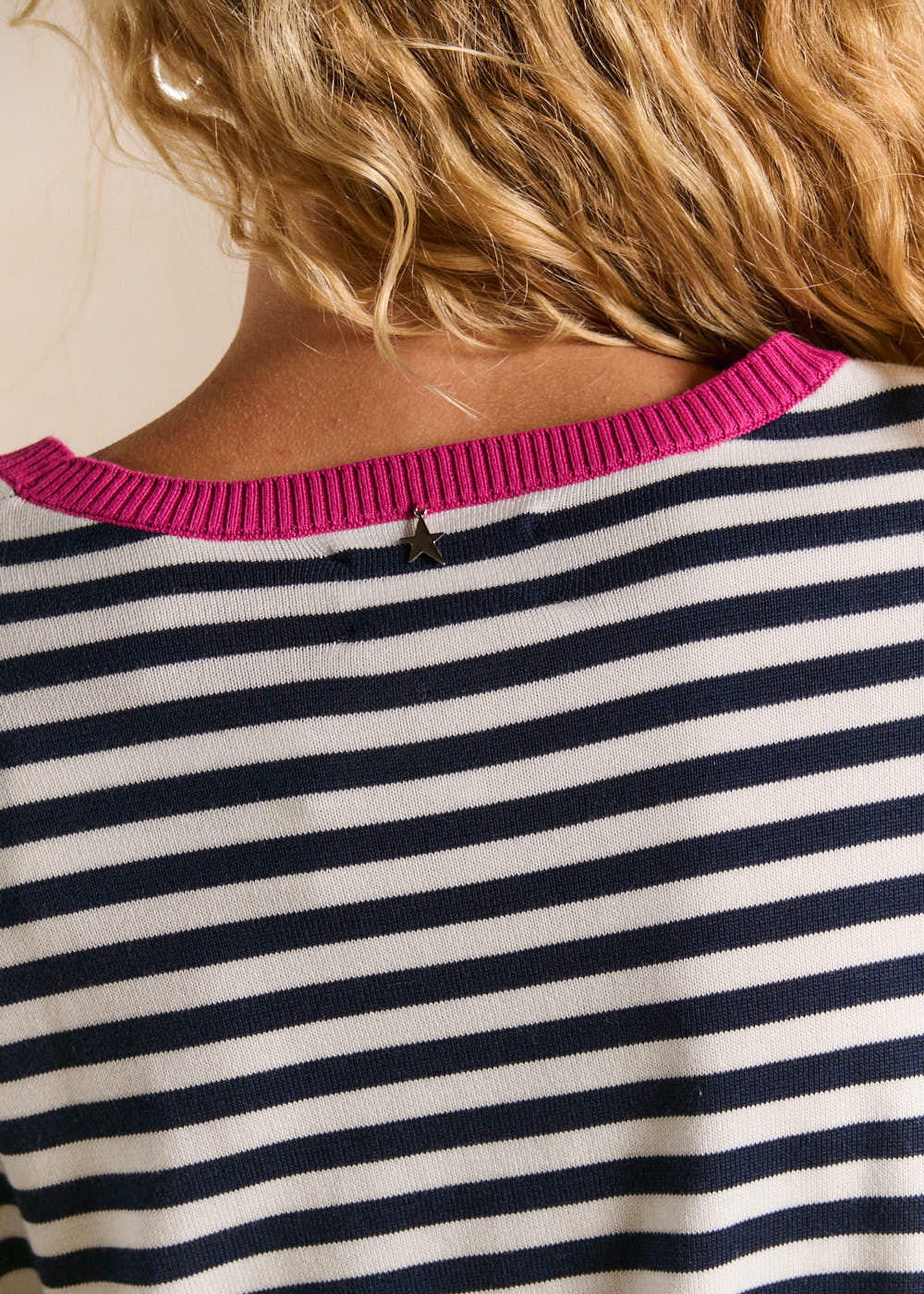 Striped round-neck jumper - Sud Express - 2 - Sud Express