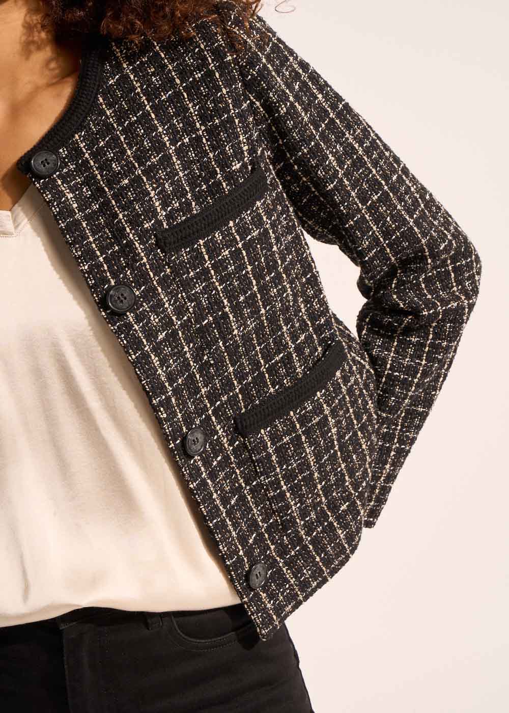 Short tweed jacket - Sud Express - 2 - Sud Express