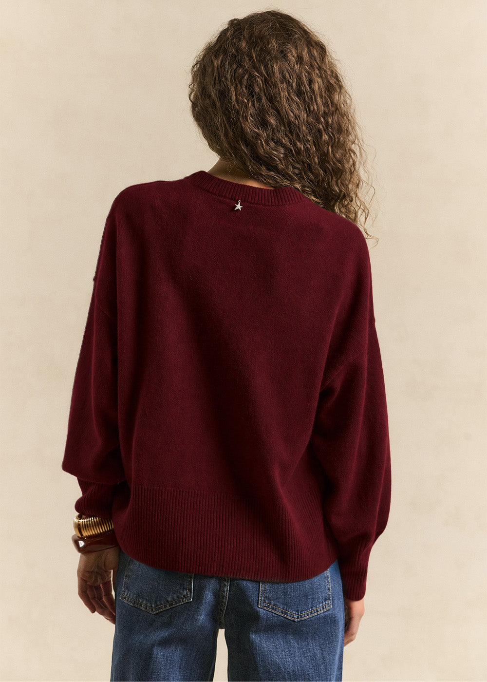 Cropped cashmere sweater  - Sud Express - 3 - Sud Express