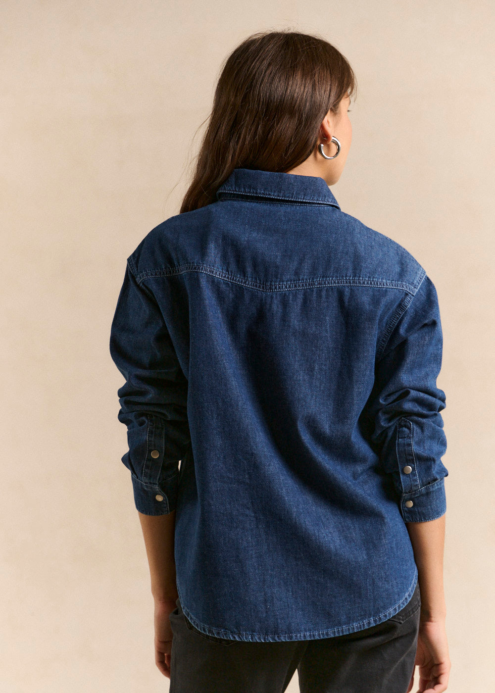 Denim shirt with studs - Sud Express - 3 - Sud Express