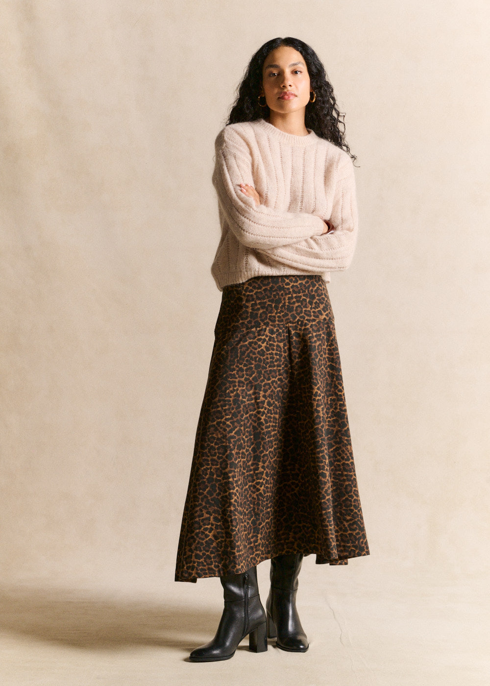 Openwork-knit round-neck jumper - Sud Express - 5 - Sud Express