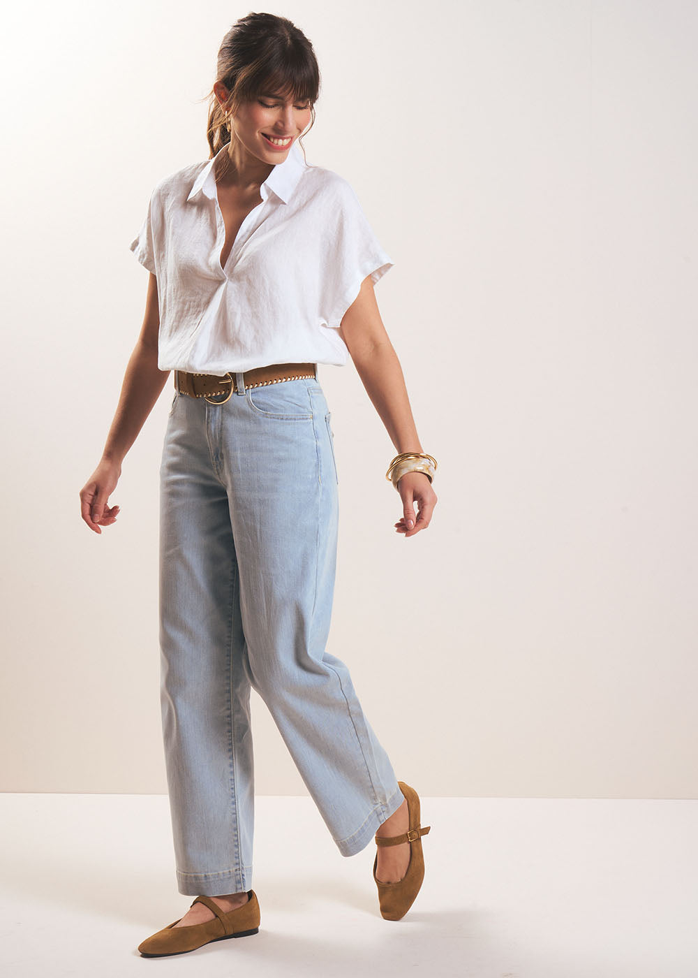Straight-leg boyfriend jeans - Sud Express - 5 - Sud Express