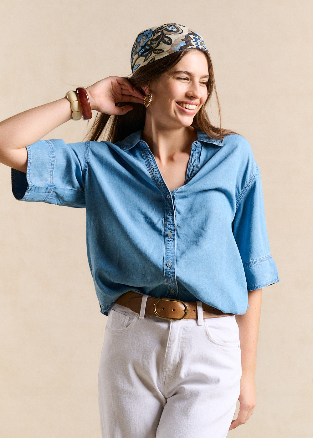 Fluid Denim Shirt - Sud Express - 5 - Sud Express