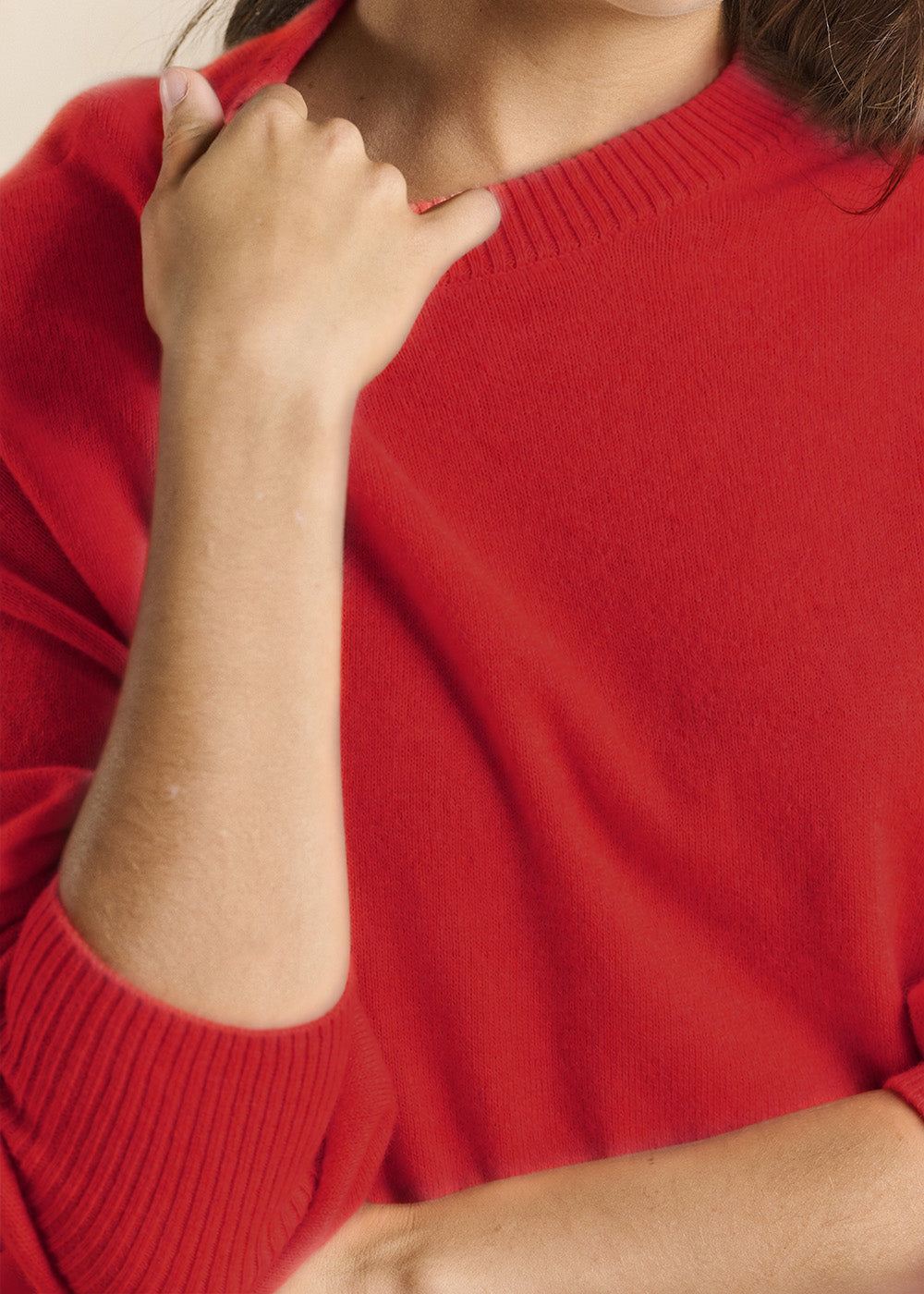 Cropped cashmere sweater  - Sud Express - 2 - Sud Express