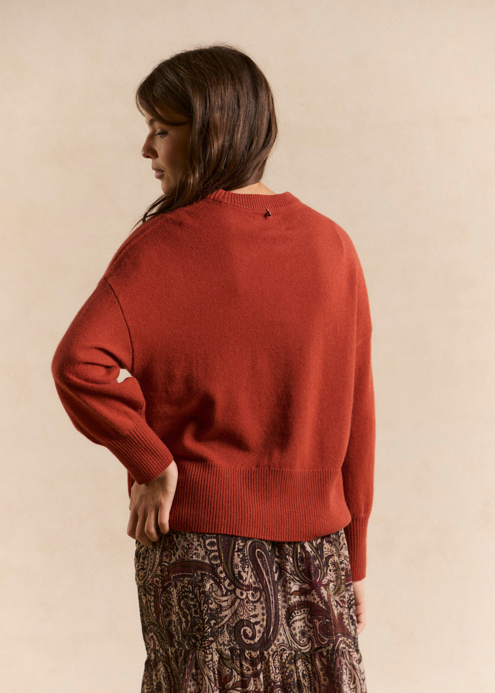 Cropped cashmere sweater  - Sud Express - 3 - Sud Express