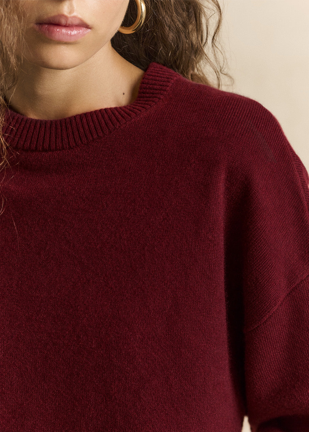 Cropped cashmere sweater  - Sud Express - 2 - Sud Express
