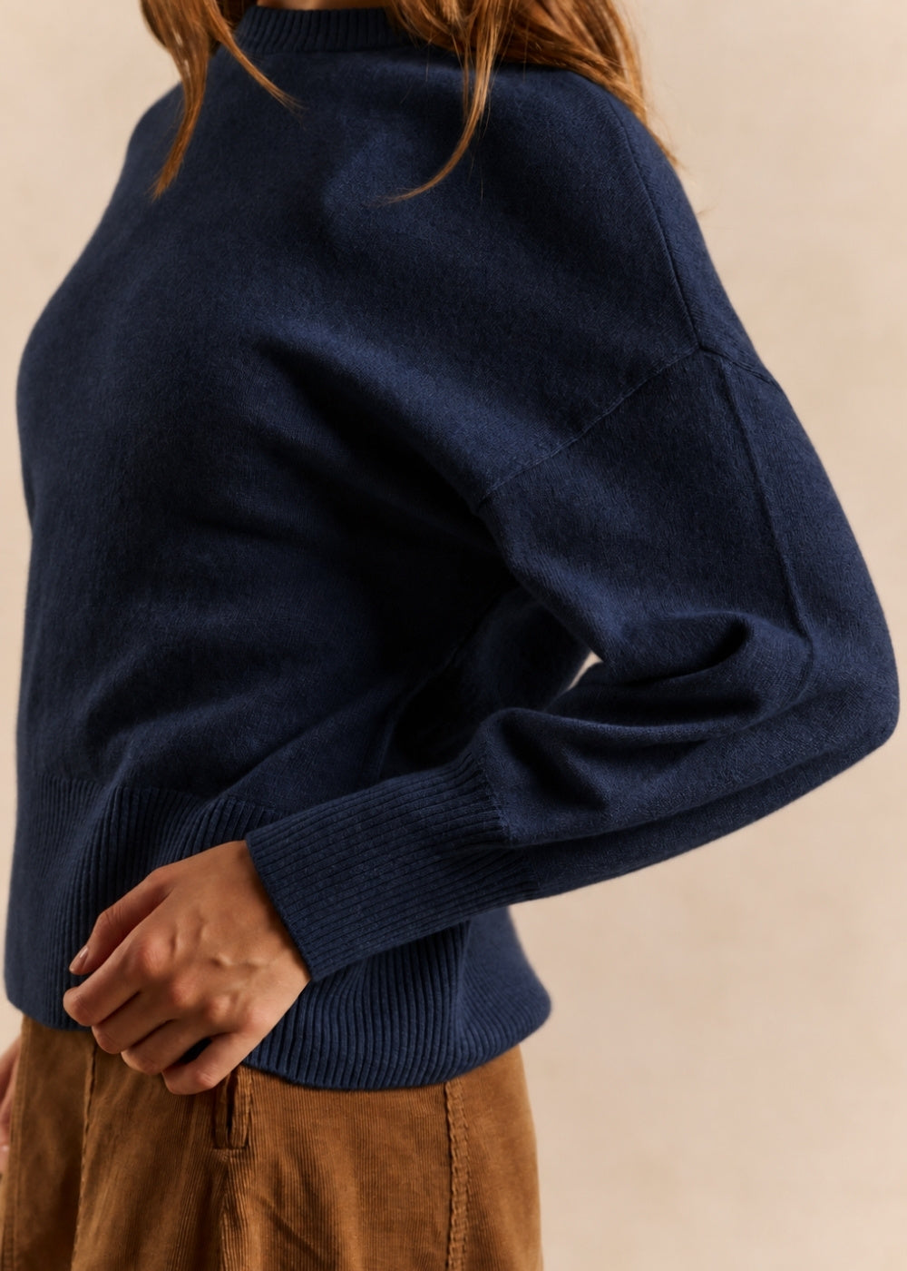 Cropped cashmere sweater  - Sud Express - 2 - Sud Express