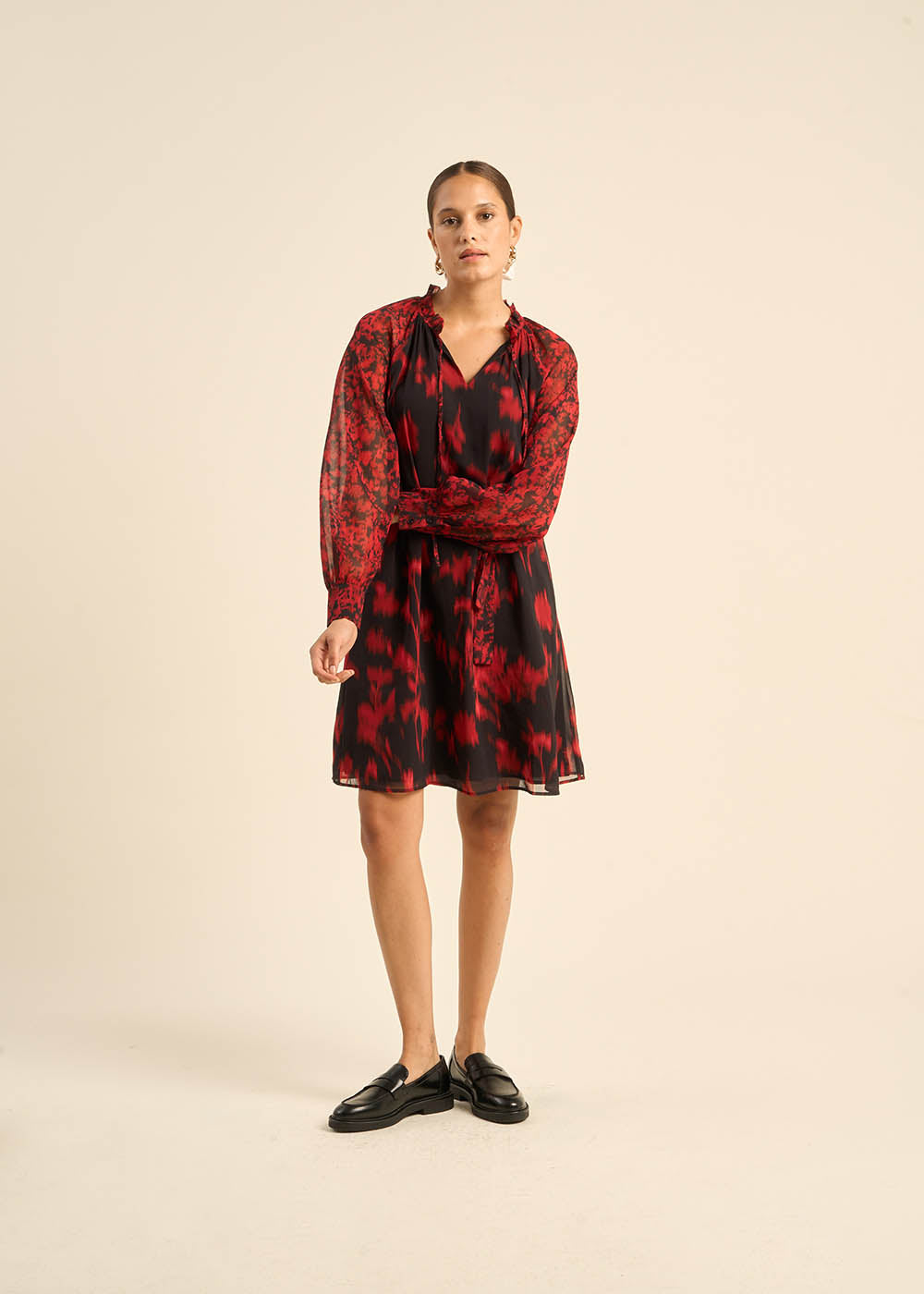 Short printed dress - Sud Express - 1 - Sud Express