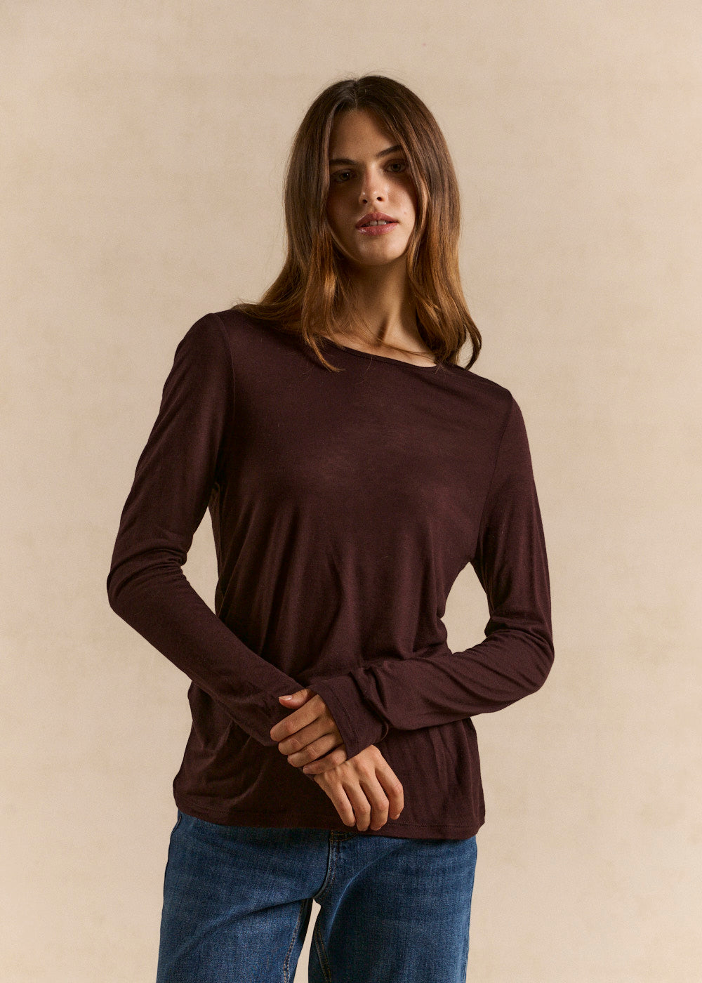 Long-sleeved crew-neck T-shirt - Sud Express - 1 - Sud Express
