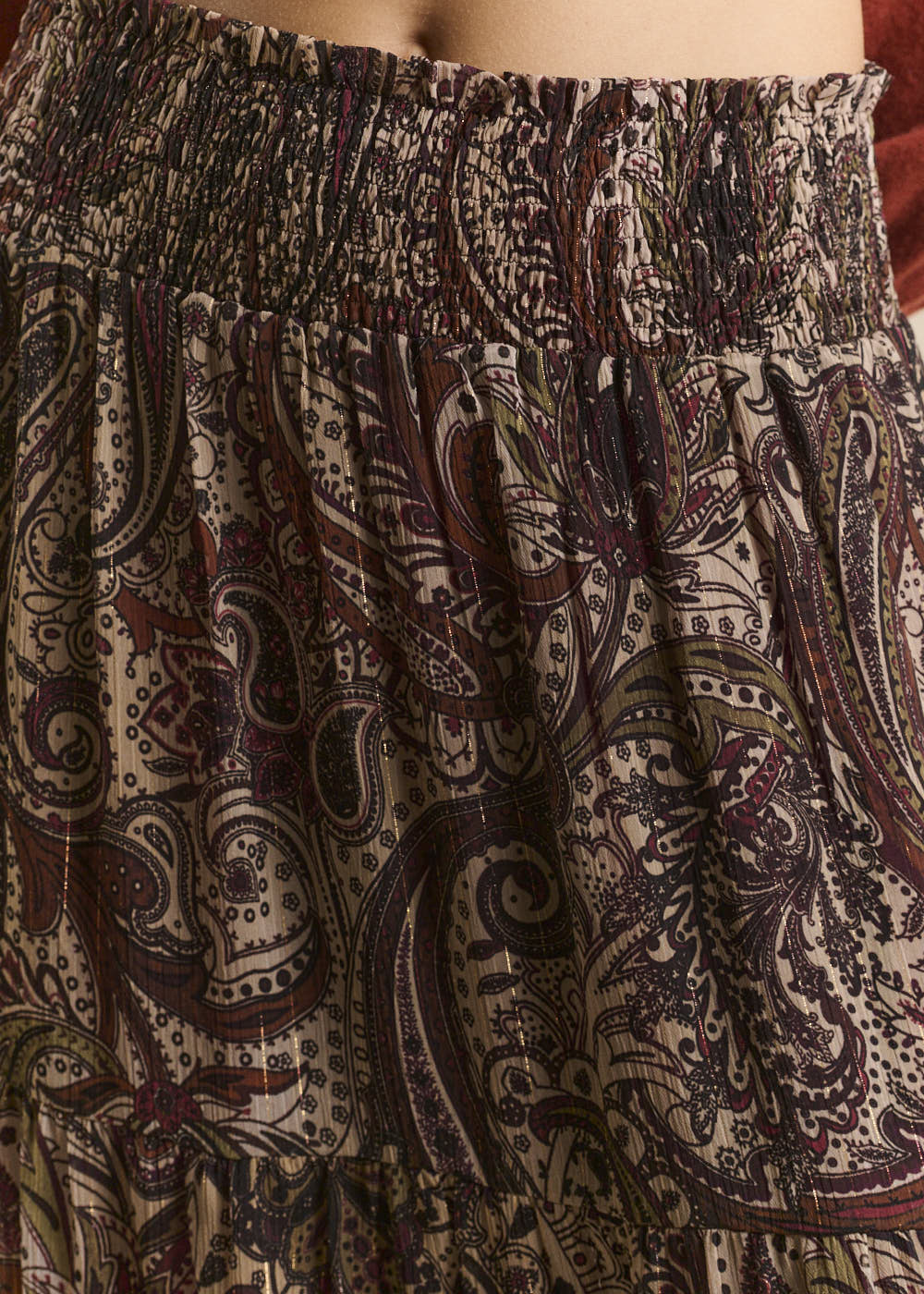Fluid paisley-print midi skirt - Sud Express - 4 - Sud Express