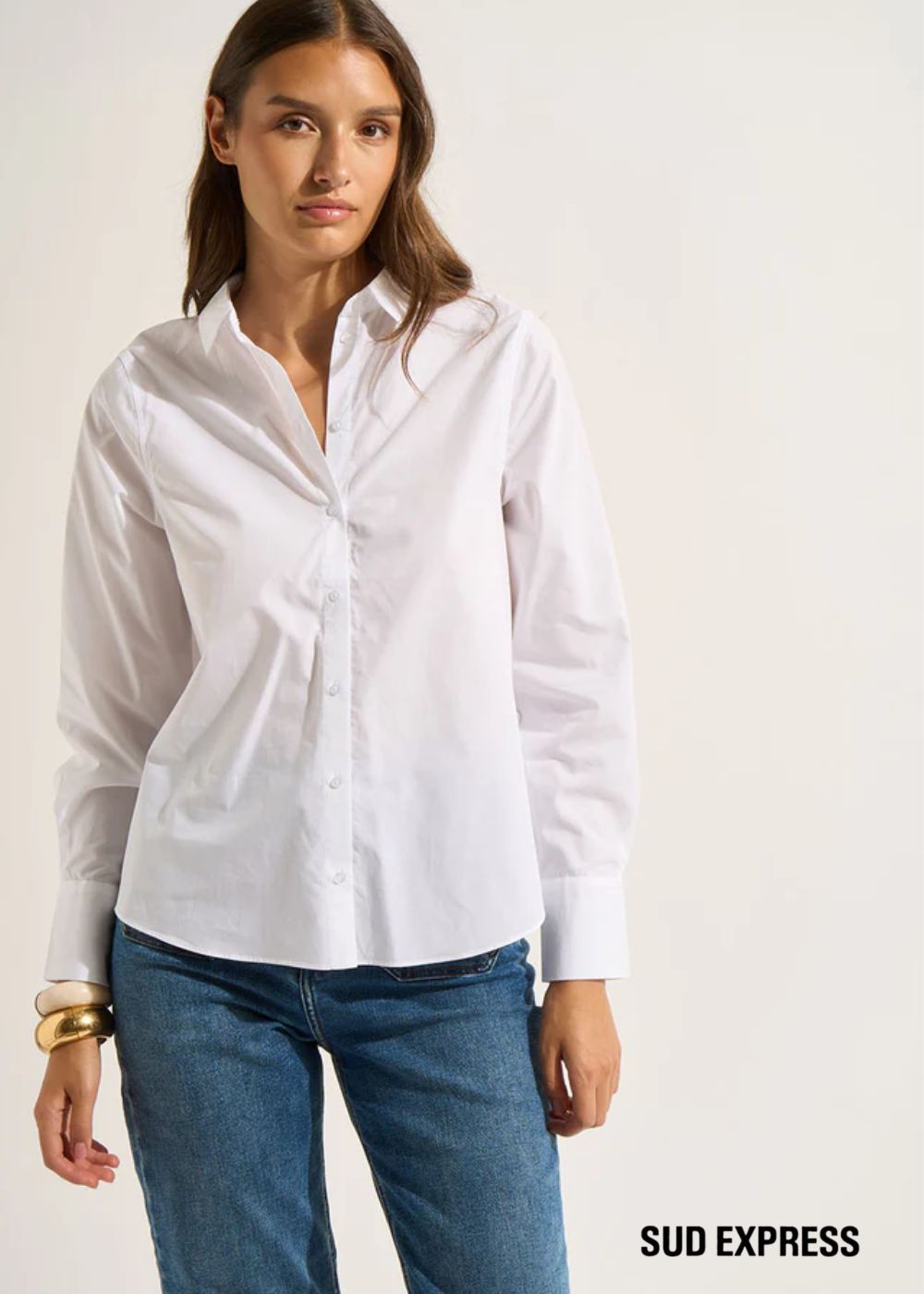CORMALONA Long-sleeved straight-cut shirt - 1 - Sud Express - Sud Express
