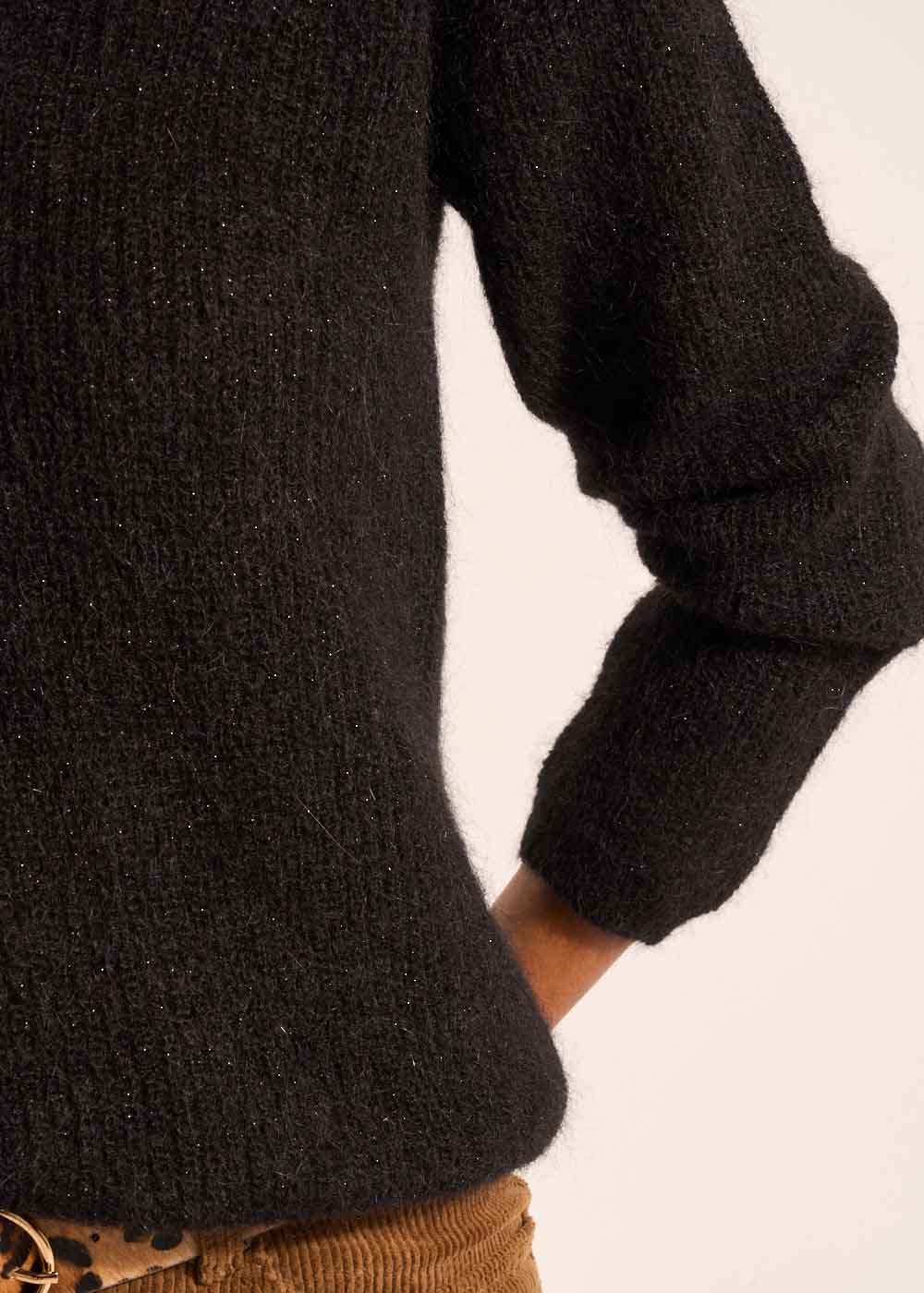 V-neck sweater with 3/4-length sleeves - Sud Express - 4 - Sud Express