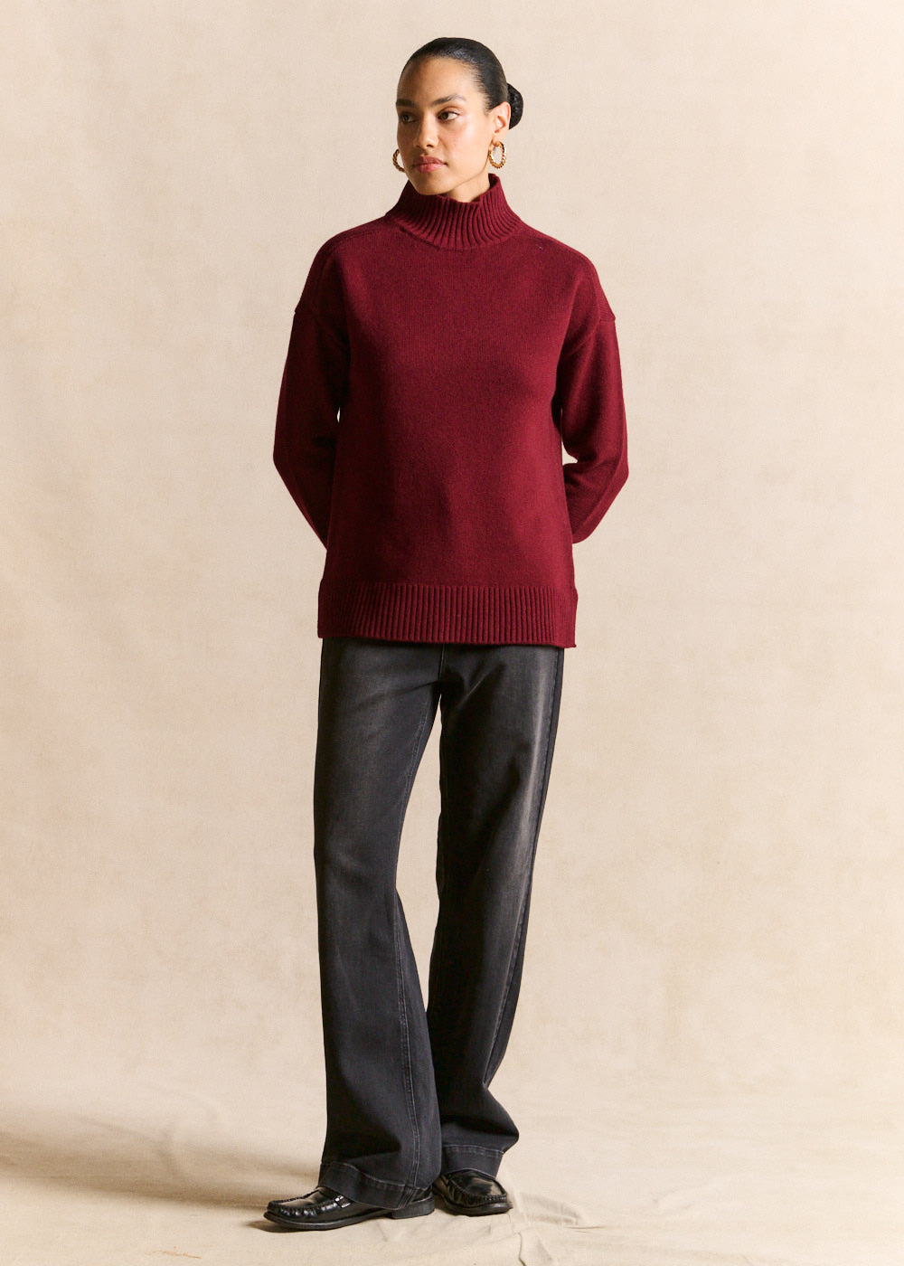 High-necked woollen jumper - Sud Express - 5 - Sud Express