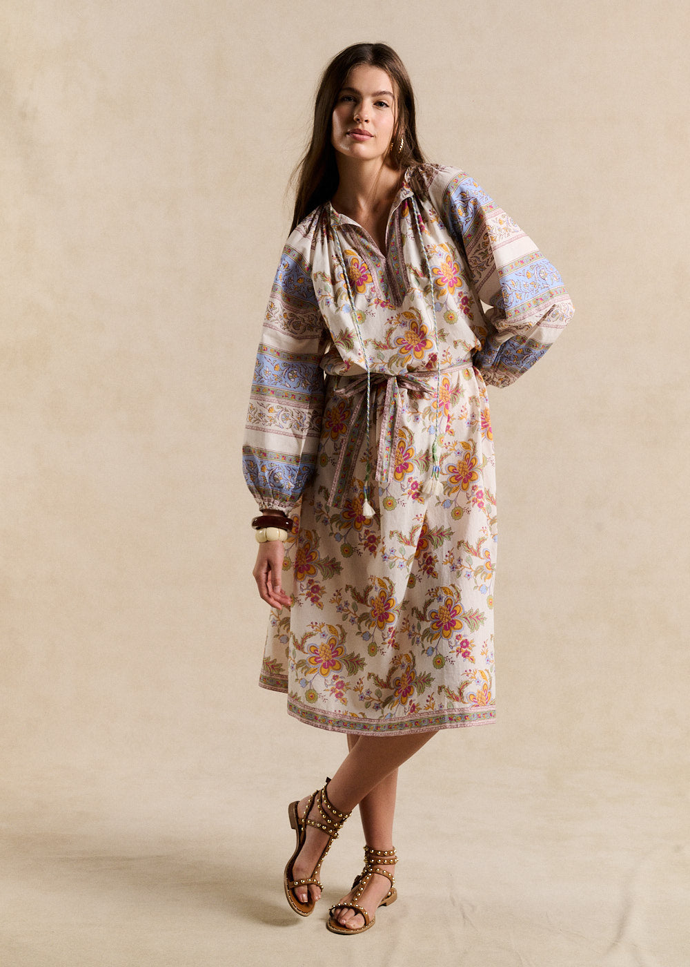 RALOMEE Printed Midi Dress - 1 - Sud Express - Sud Express