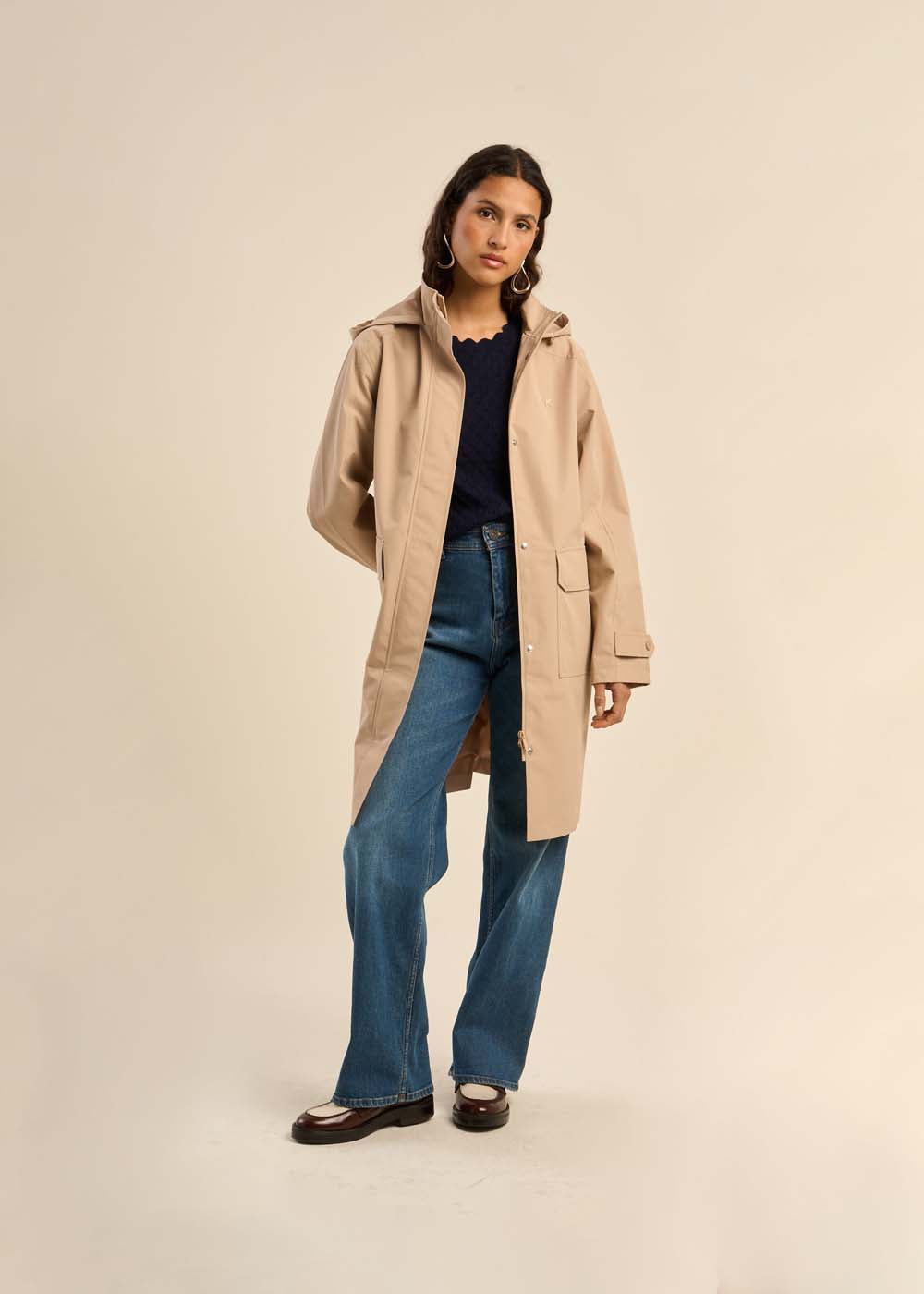 Water-repellent hooded parka - Sud Express - 1 - Sud Express