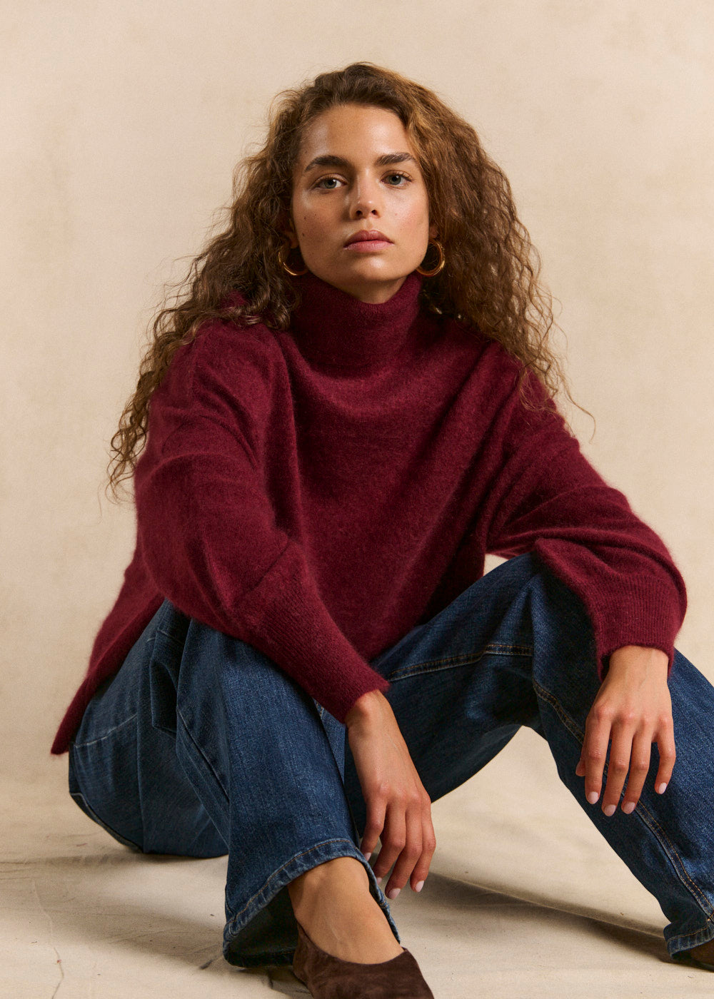 Loose-fitting turtleneck jumper - Sud Express - 1 - Sud Express