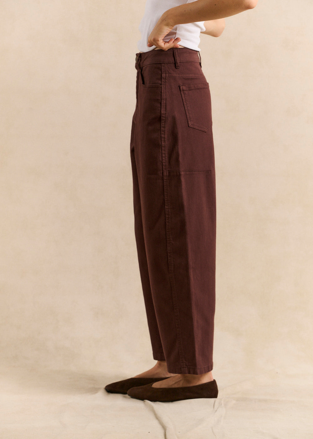Five-pocket barrel-leg trousers - Sud Express - 3 - Sud Express