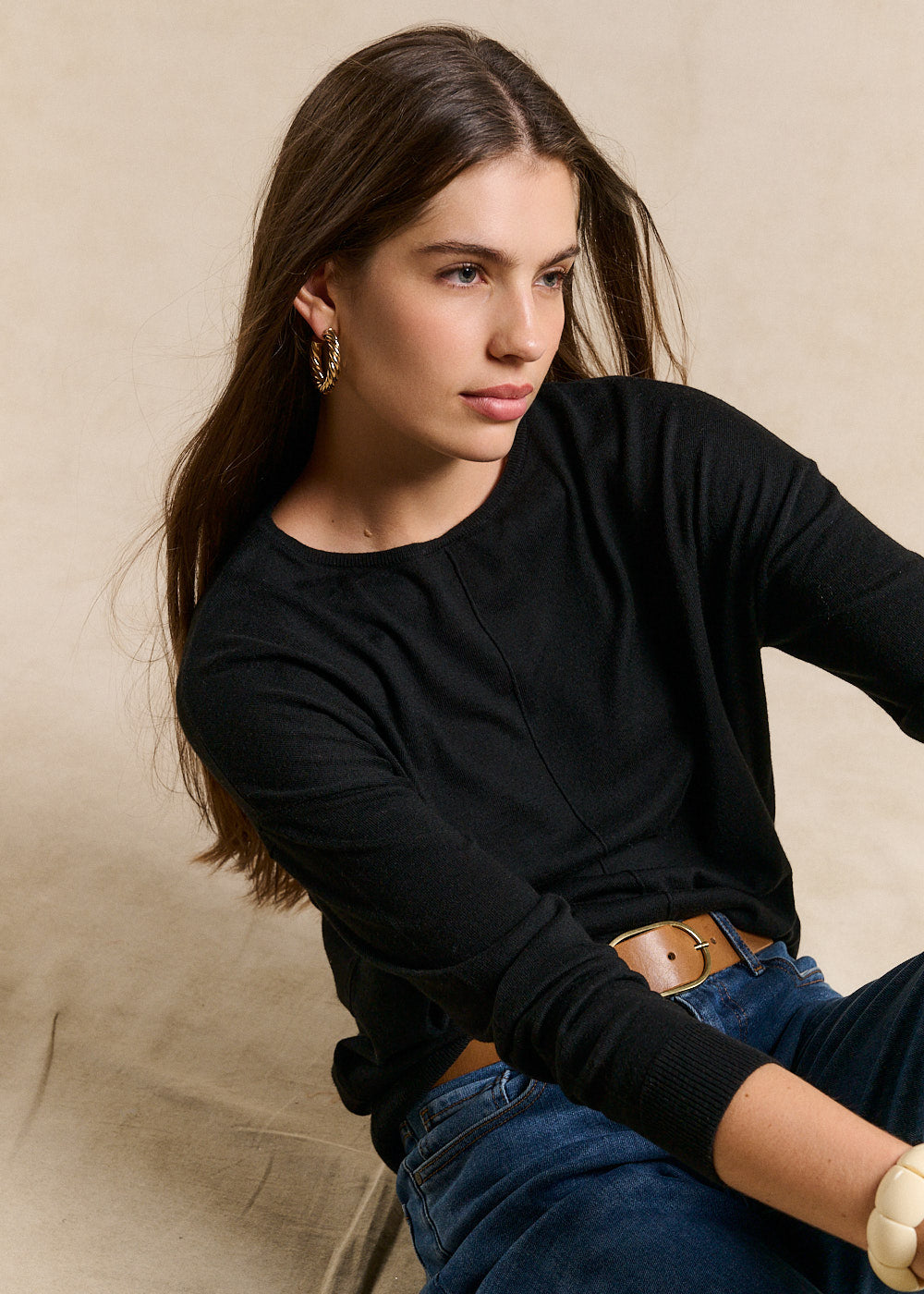 MANONA Oversized boat neck jumper - 2 - Sud Express - Sud Express
