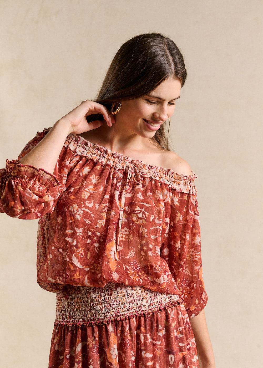 TALBANIA Indian print top - 1 - Sud Express - Sud Express
