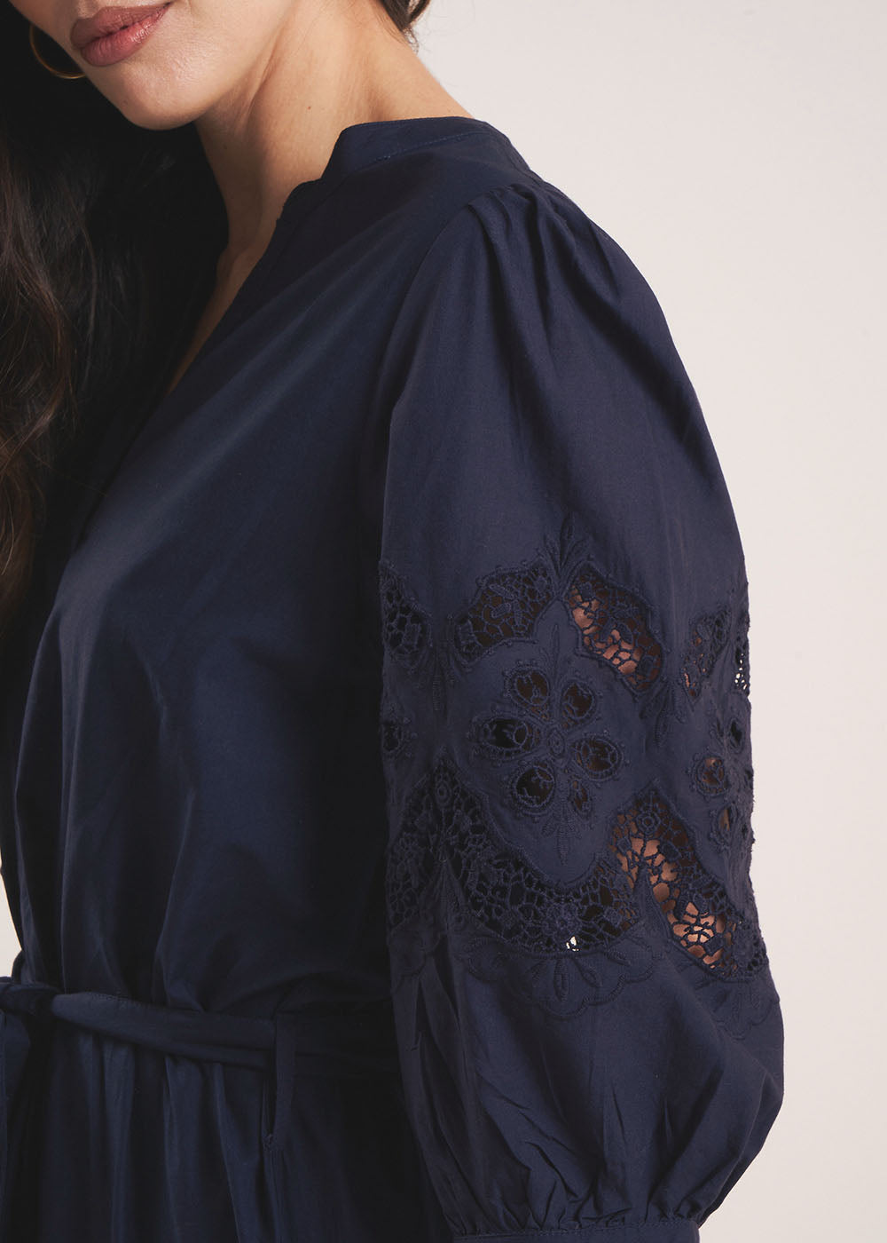 Embroidered cotton voile dress – Sud Express