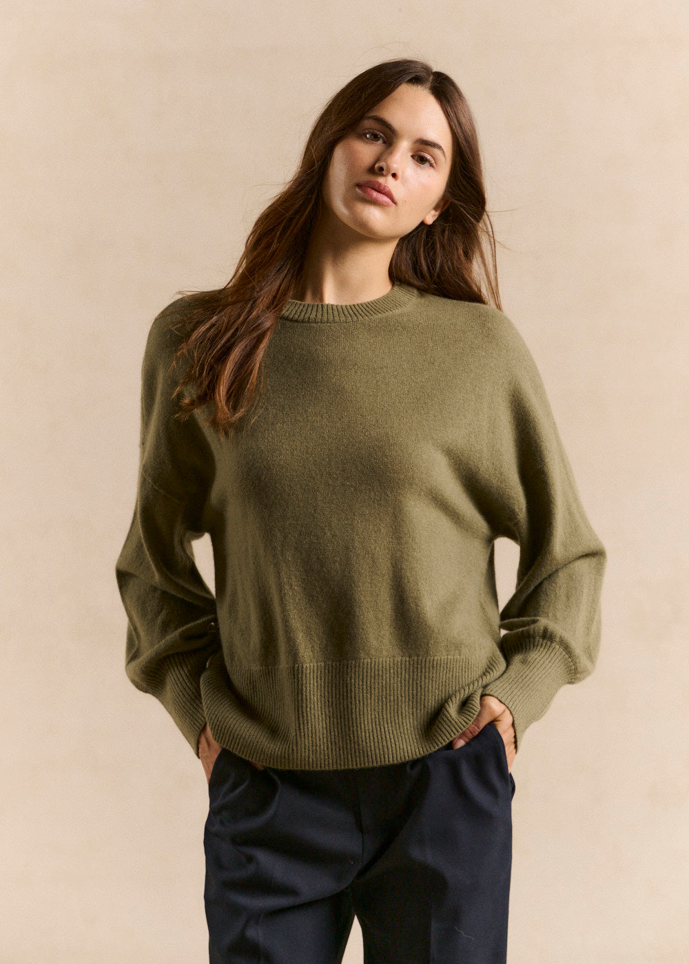 Cropped cashmere sweater  - Sud Express - 5 - Sud Express