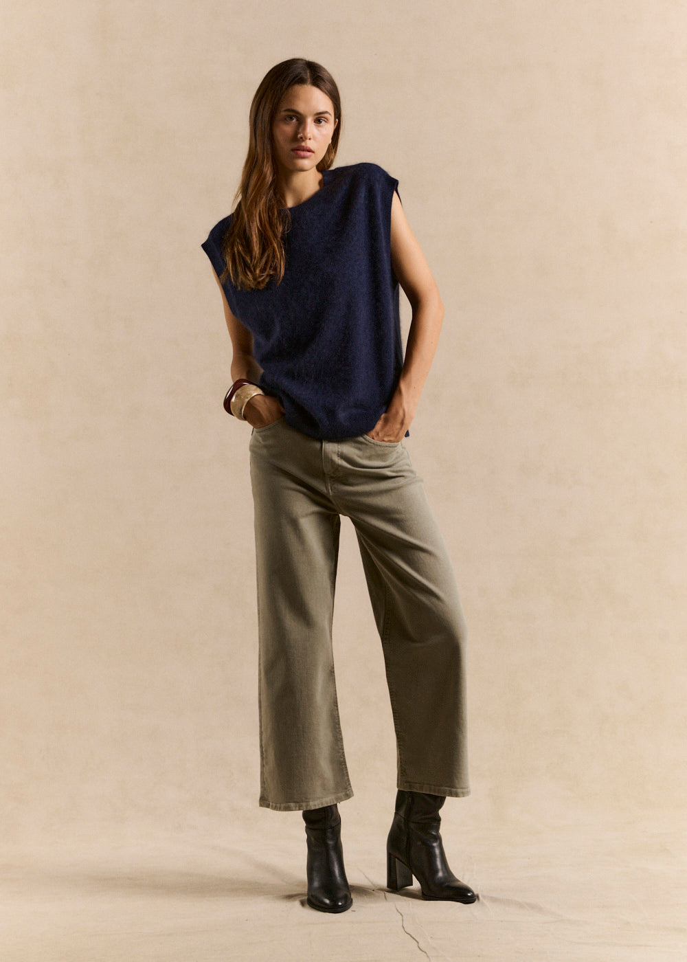 SUZY Jean taille haute coupe large 7/8 - 1 - Sud Express - Sud Express